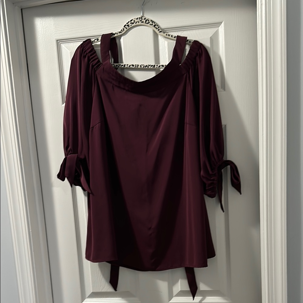 Eloquii Burgundy Women's Top